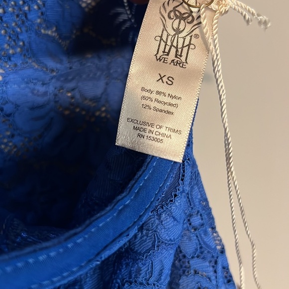 HAH Bust a Move Bustier True Blue Extra Small XS New NWT - Picture 6 of 9